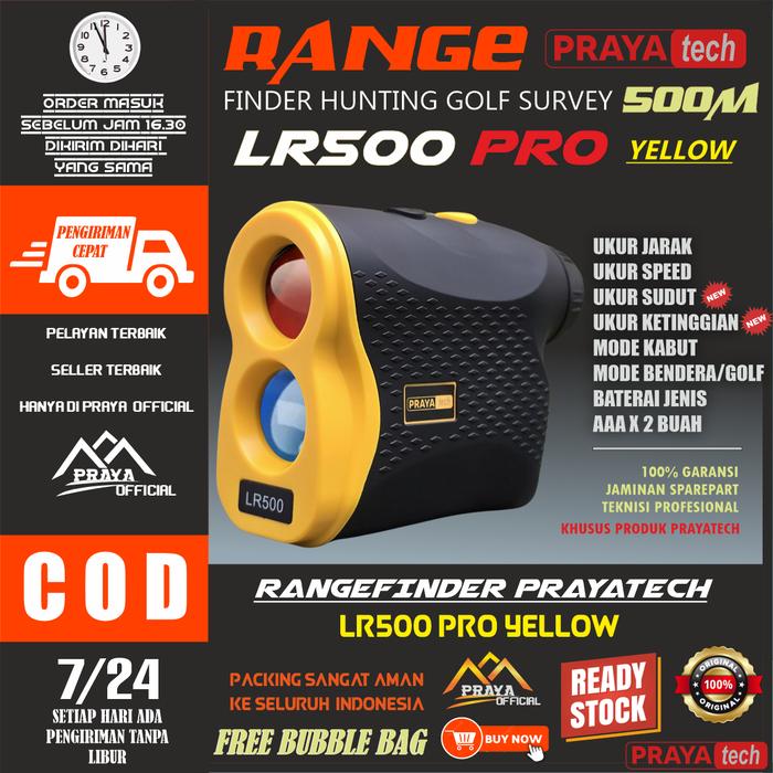 Gambar rangefinder laser teropong range finder golf hunting berburu survey - LRO500P PRO  dari Praya X undefined Tokopedia