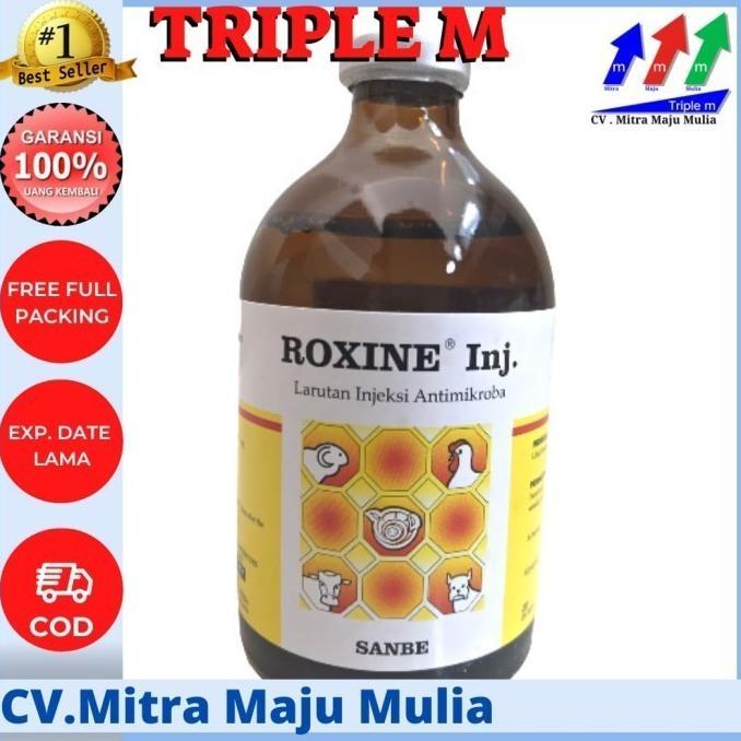Gambar Roxine 100 Ml Antibiotik Sapi Kambing Dll Sanbe - 50ml dari ArkhannS undefined Tokopedia