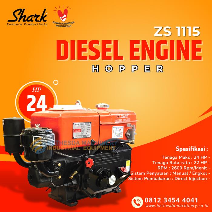 Gambar Diesel 24 Pk / 24hp Penggerak 28 HP ZS 1115 Shark 30Pk - Starter - ZS 1115 (24 HP) dari Engineering Machine undefined Tokopedia