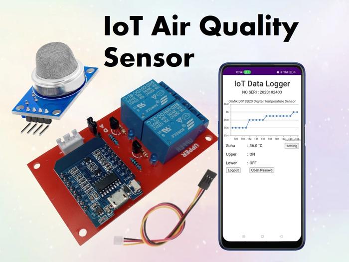 Gambar IoT Air Quality Sensor via Internet Wifi Berbasis ESP8266 dari Mixed Electronic Arts undefined Tokopedia
