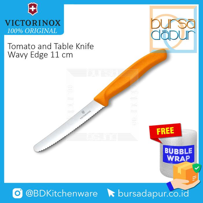 Gambar Pisau Gerigi 6.7833 Victorinox Tomato&Table Knife Wavy Edge 11cm - Orange dari Bursa Dapur Mall undefined Tokopedia