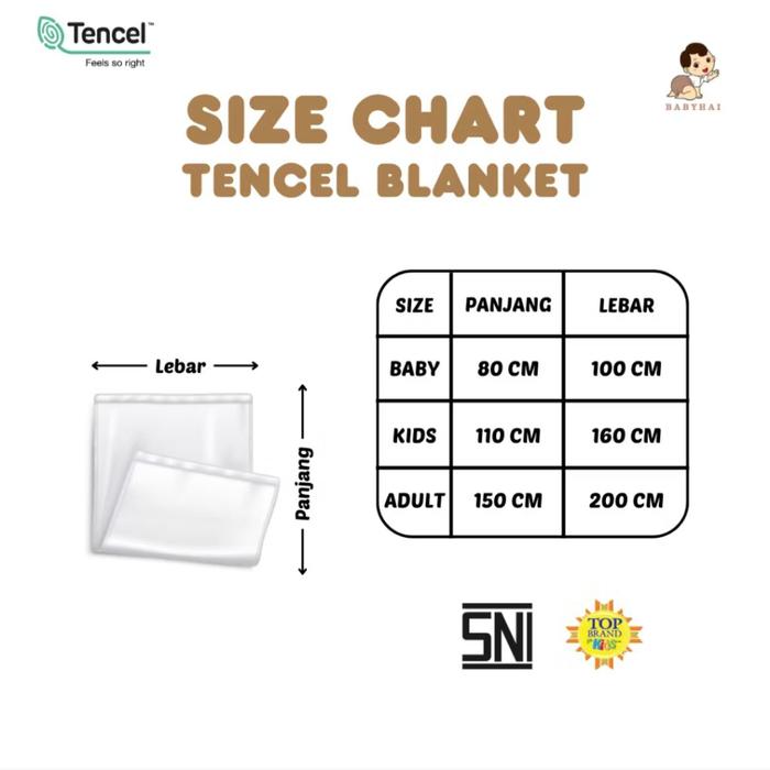 Gambar Baby Hai Selimut Tencel/Selimut Tencel Bayi dan Anak/Selimut Lembut - Kids 110x160cm dari Luna Baby Shop Lpg undefined Tokopedia