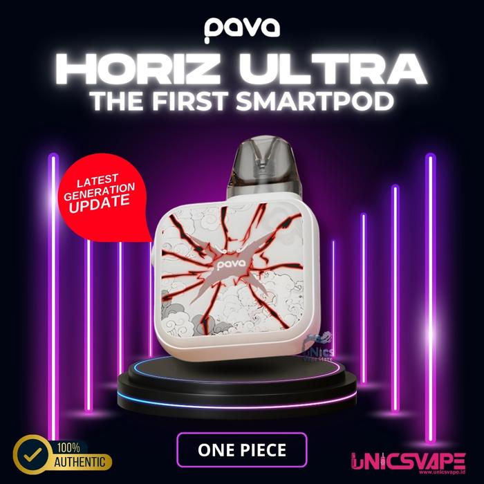 Gambar PAVA Horiz ULTRA Pod Kit Smart Device 30W Full Touch Screen with AI Chips 1.300mAh 2ML Type-C Authentic - One Piece dari uNics VapeStore undefined Tokopedia
