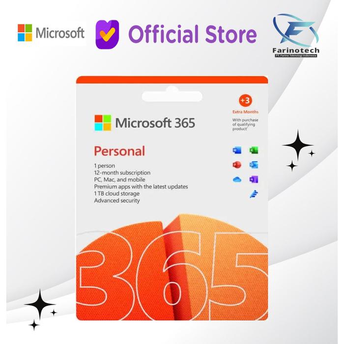 Promo Microsoft Office 365 Personal ESD Original Resmi 1 User 5 Device