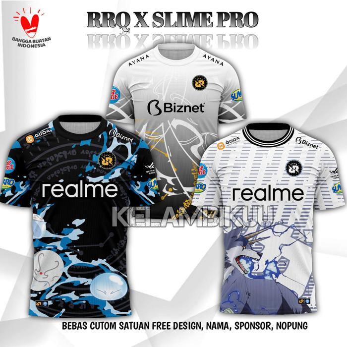 Jual baju jersey gaming rrq kaos jersey gaming rrq 2025 PUTIH