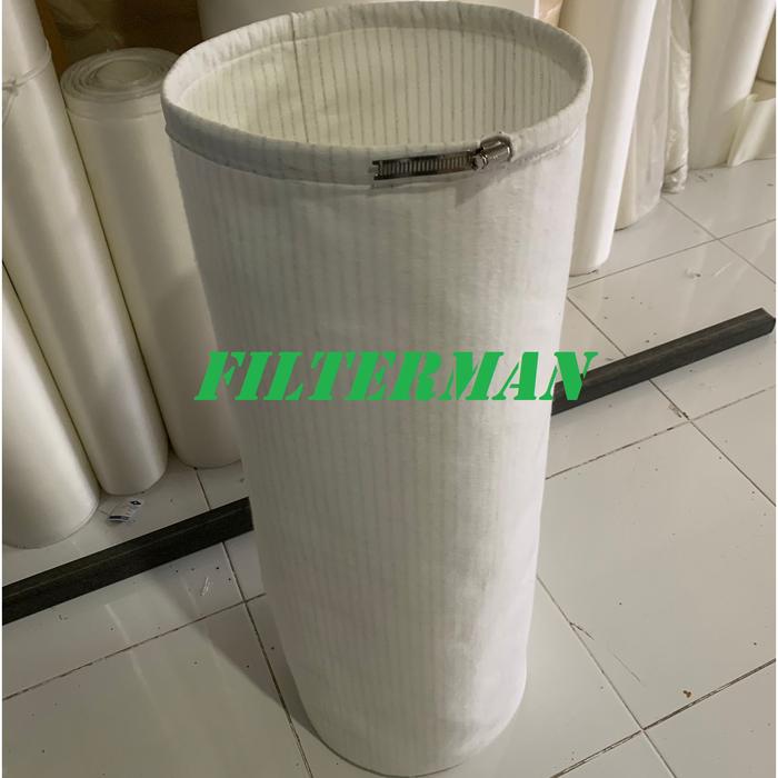 Gambar Kain Kantong Saringan Debu Air Filter Bag Cloth Dust Collector Diameter 4" - 24" Custom - OD.30 x H.80 cm dari Filterman undefined Tokopedia