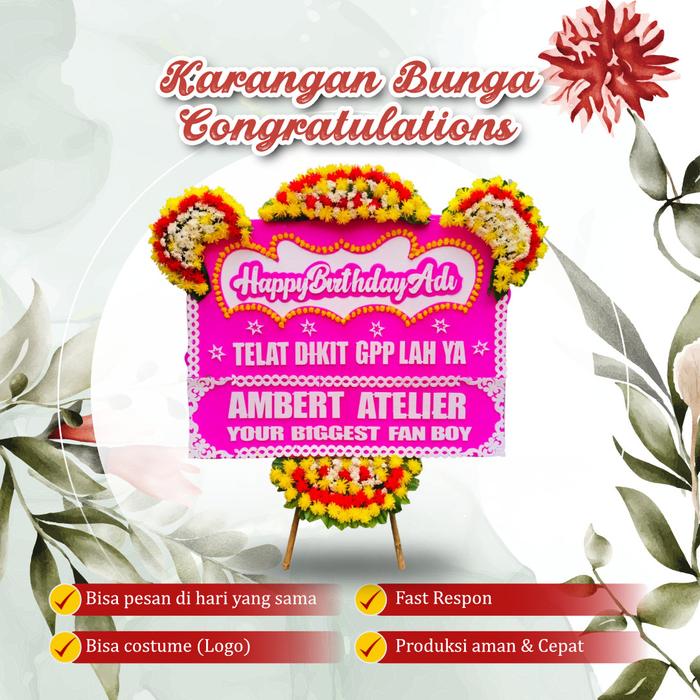 Gambar Karangan Bunga Papan Selamat & Sukses - Exclusive - L dari Prestisa-Florist undefined 4 Tokopedia