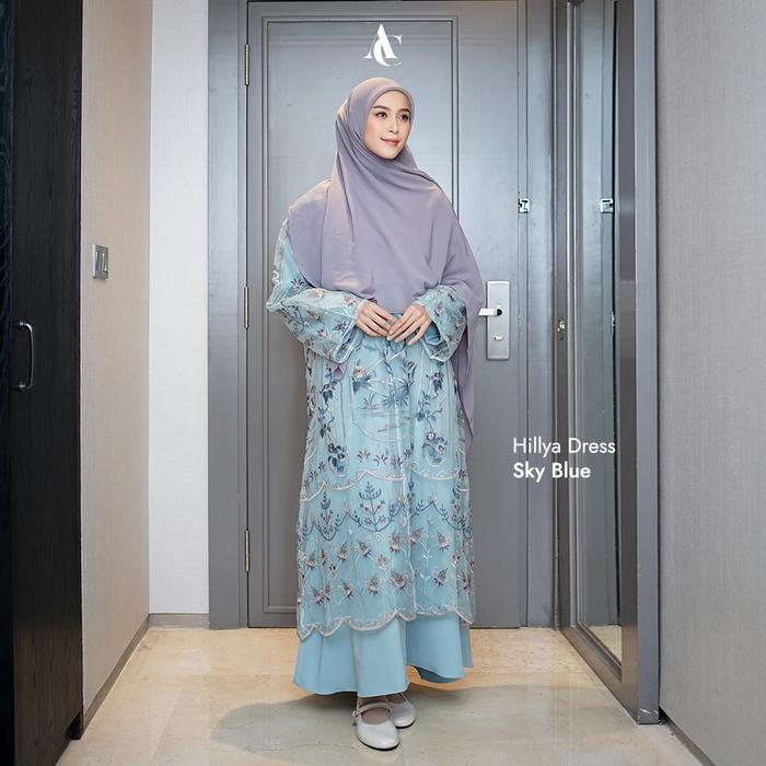 Gambar Alur Cerita Hillya Dress Organza - Sky Blue, S/M dari Alur Cerita undefined Tokopedia