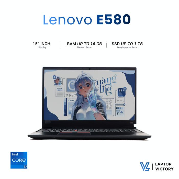 Promo Lenovo ThinkPad E580 Core i7 Gen RAM 8GB SSD 256GB