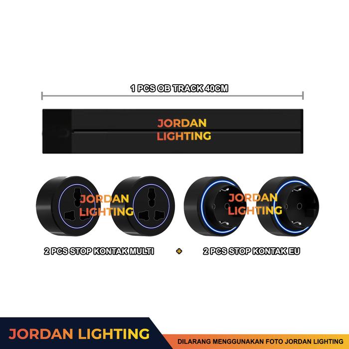 Gambar Paket Hemat Stop Kontak Tembok Track Socket Soket Track Daya Dapur Meja Meeting Track Socket Colokan USB Type-C Gepeng kaki tiga EU SG HK lengkap Travel Colokan Listrik - Paket 40cm, Hitam dari JORDAN LIGHTING undefined Tokopedia
