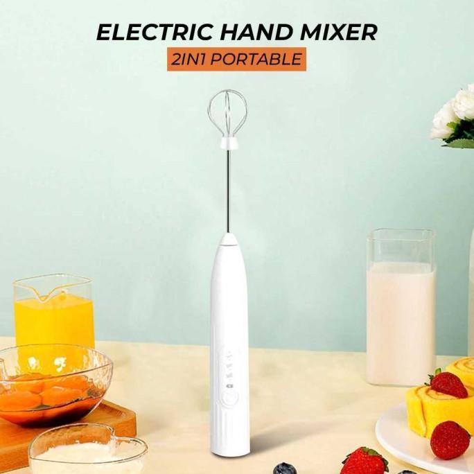 Gambar Tergacor Hand Mixer Mini Elektrik Pengocok Telur Hxn Pengaduk Susu Kopi Kue Terbaik - Putih dari Manjadda23 undefined Tokopedia