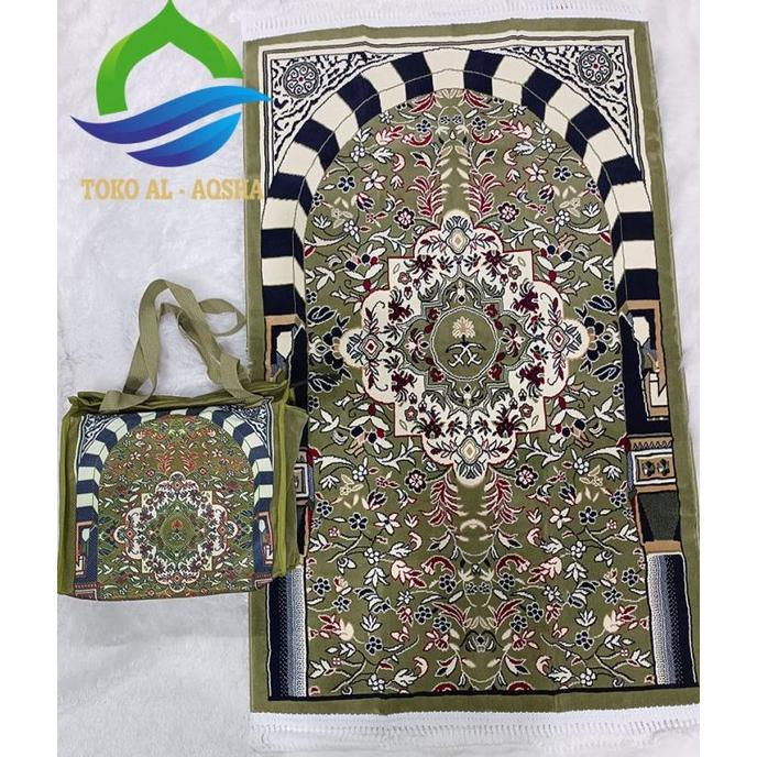 Gambar New Sajadah Rawdah Hijau/Raudah Motif Riyadh As-Salihin Dengan Tas-Madinah Original - A dari More Storage undefined 5 Tokopedia