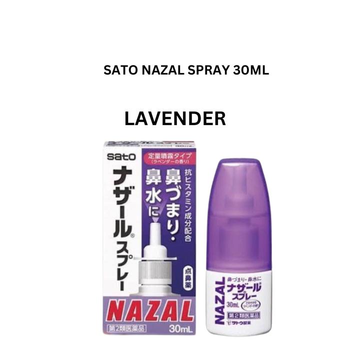 Gambar Sato Nazal Nasal Spray 30ml Obat Hidung Tersumbat Pilek original Japan - Lavender dari Japanitem undefined Tokopedia