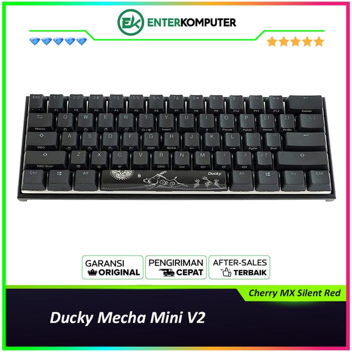 Gambar Ducky Mecha Mini V2 PBT Double-shot Mechanical Gaming Keyboard - Cherry MX Silent Red dari Enter Komputer Official undefined Tokopedia
