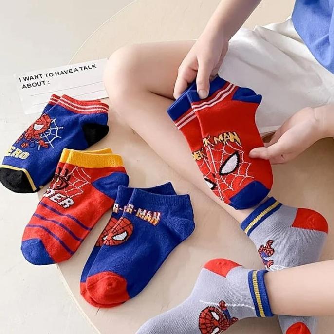 Gambar Kaos Kaki Spiderman Anak Laki Laki Impor 5in1 - XL dari NurSHoes09 undefined Tokopedia