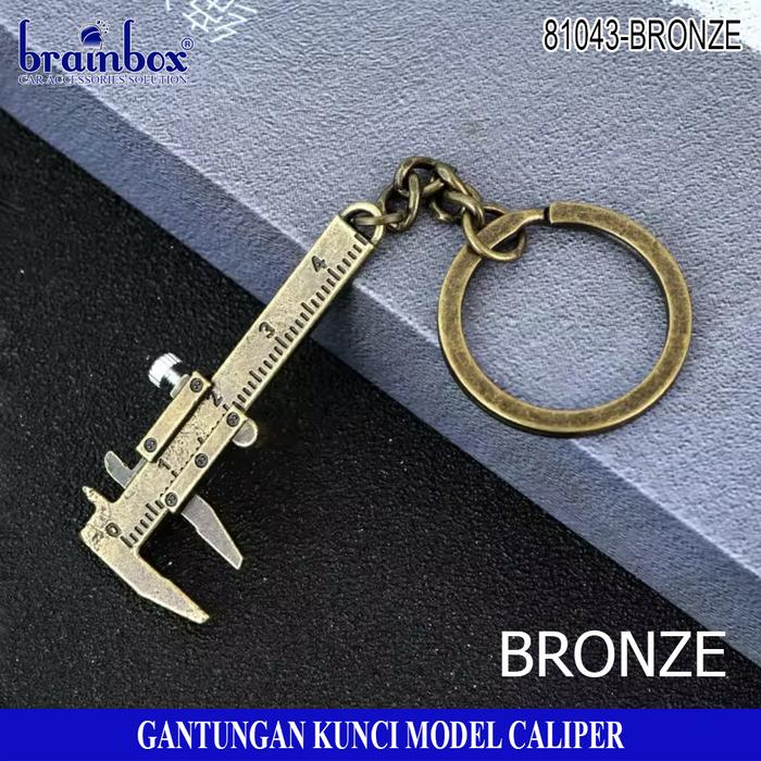 Gambar Keychain Measuring Caliper Gantungan Kunci Model Penggaris Caliper Mini - Bronze dari Brainbox Car and Home Kota Batam Tokopedia