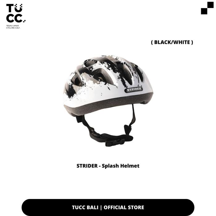 Gambar HELM ANAK STRIDER - Splash Helmet ( BLACK/WHITE ) - M dari TUCC BALI RJM undefined Tokopedia