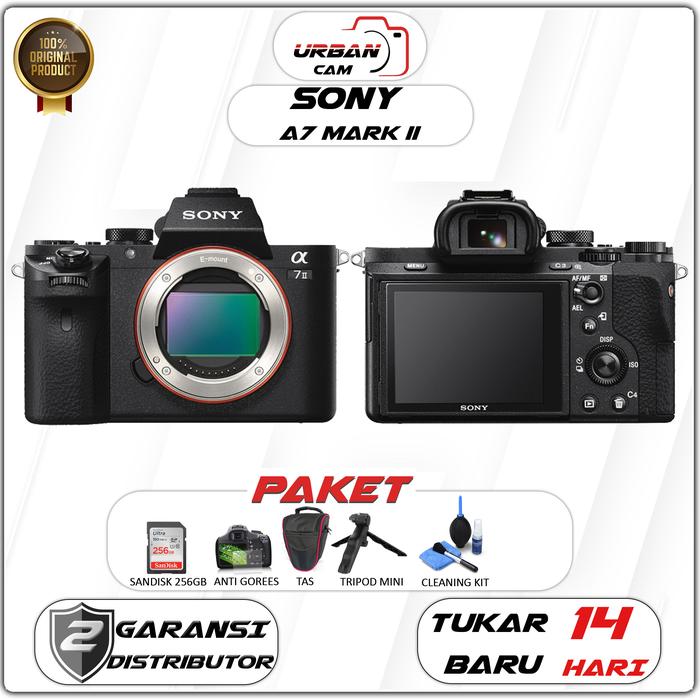 Gambar Sony a7 II Kit FE 28-70mm / Sony A7 Mark II / Sony A7II /  Sony Alpha A7II / Sony A7 II Body / Sony A7 Mark 2 - BODY ONLY, PAKET64GB dari UrbanCam undefined Tokopedia