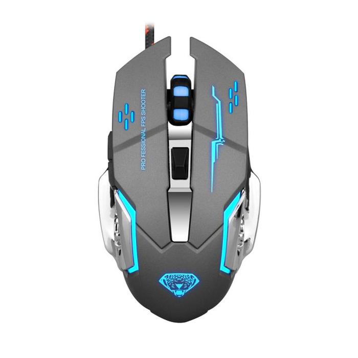 Gambar Mouse Gaming Kabel Divipard G502 RGB LED Rainbow Light 3200 DPI - Abu-abu dari Divipard undefined Tokopedia