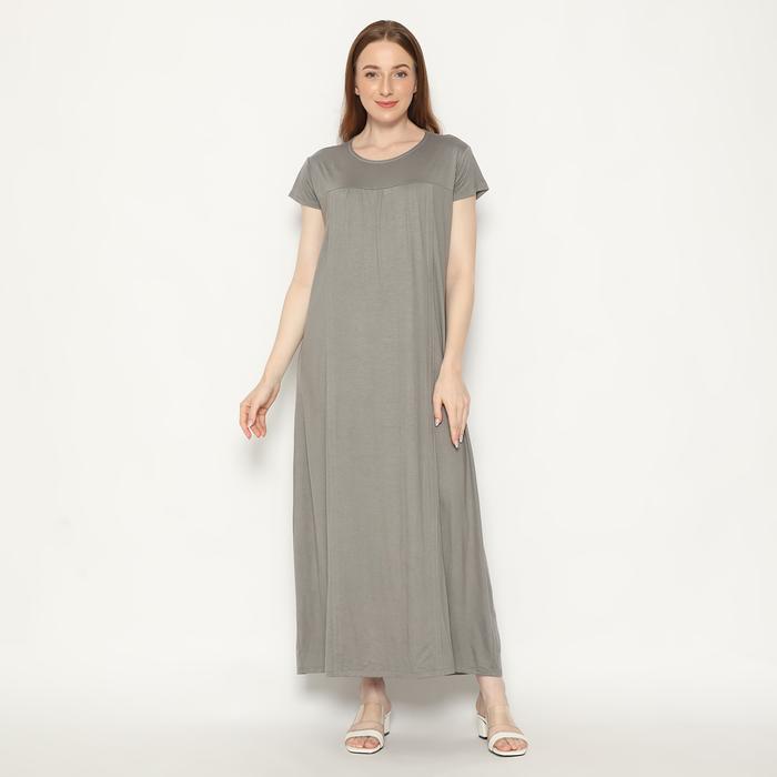 Gambar Dress hamil / baju menyusui Laura Black - Grey Plain dari Baju Hamil Menyusui Happymomma undefined Tokopedia