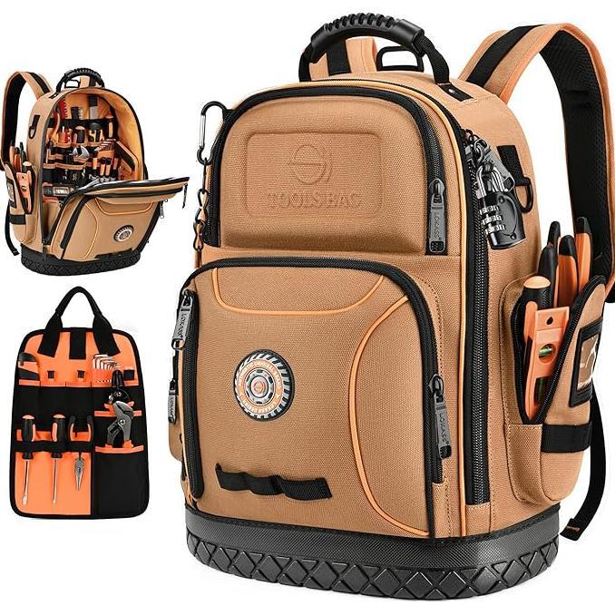 Murah Tool Bag Backpack 75 Pockets Loops Canvas Heavy Duty Tools Organizer  Bagshvac Tool Carrier Electricianconstruction