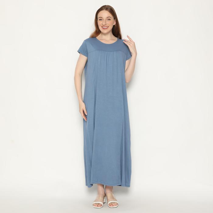 Gambar Dress hamil / baju menyusui Laura Black - Blue Denim dari Baju Hamil Menyusui Happymomma undefined Tokopedia