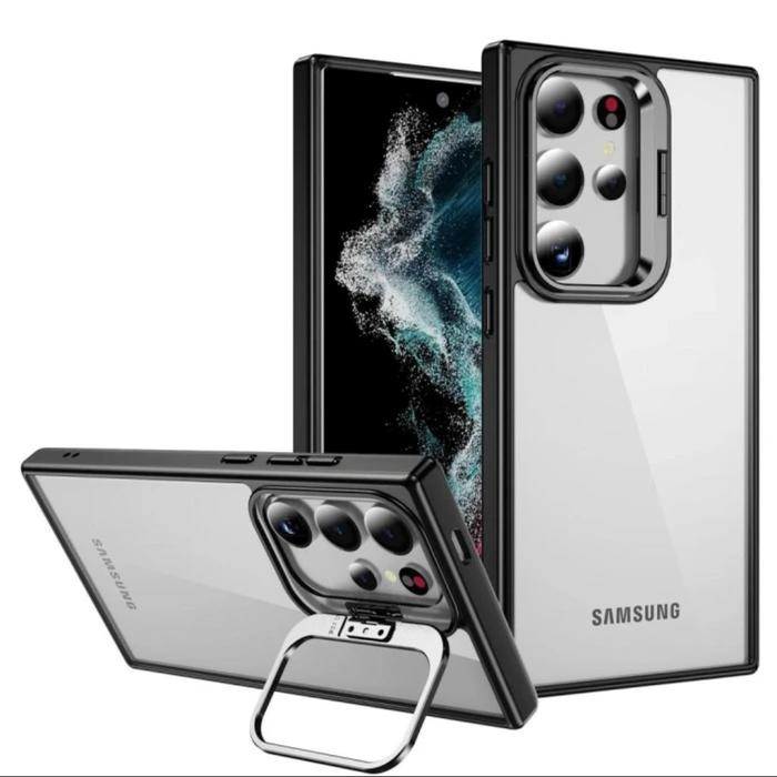 Gambar Hardcase Samsung S25/S25 PLUS/S25 ULTRA With Standing Clear List Warna - Purple, S25 ULTRA dari Elmocell Kuningan undefined Tokopedia