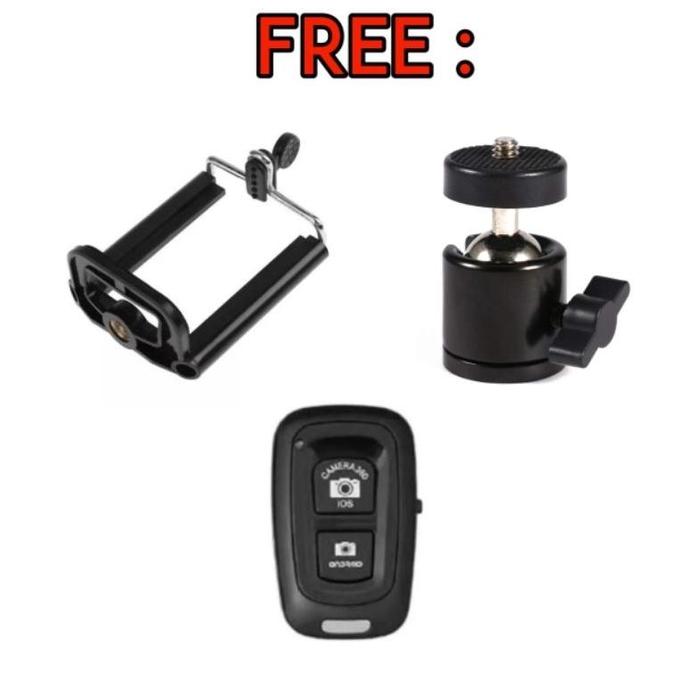 Gambar Terlaris Tripod Handphone dan Kamera 2 Meter Besi Plus Mini ball head Free Holder Hp Free Tomsis Remote Bluetooth - Holder U dari Smart Tech Shopp undefined Tokopedia