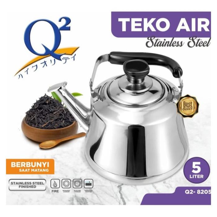 Gambar STAINLESS STEEL KETTLE Q2 8204 (4L) & Q2 8205 (5L) - 5L dari Gold Tj Online undefined Tokopedia