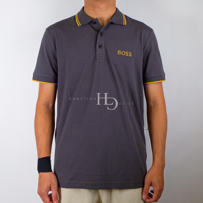 Promo Hgo Boss FW23 Paddy Pro Slimfit Polo Shirt Dark Grey L - Main Image