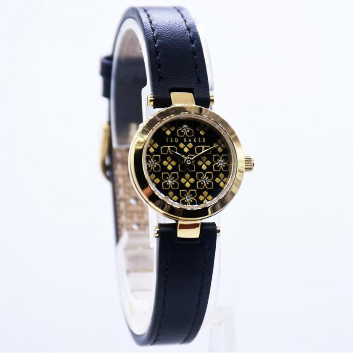 Ted Baker Bkpjlf405uo Jam Tangan Wanita Original Black Dial Black Leather  Strap