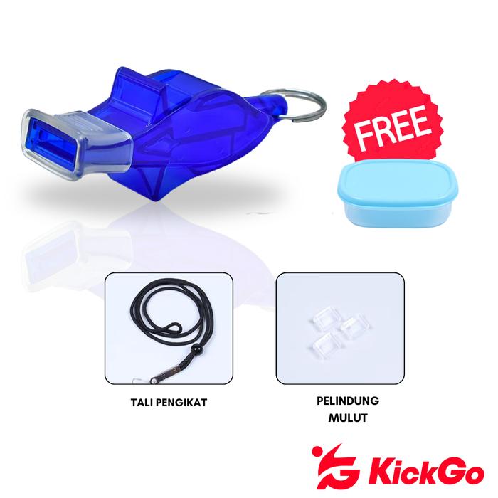 Gambar KickGo Peluit Wasit Whistle Olahraga Sepakbola Basket Futsal Pramuka Polisi Free Kotak Tali - Biru dari KickGoOfficialStore undefined Tokopedia