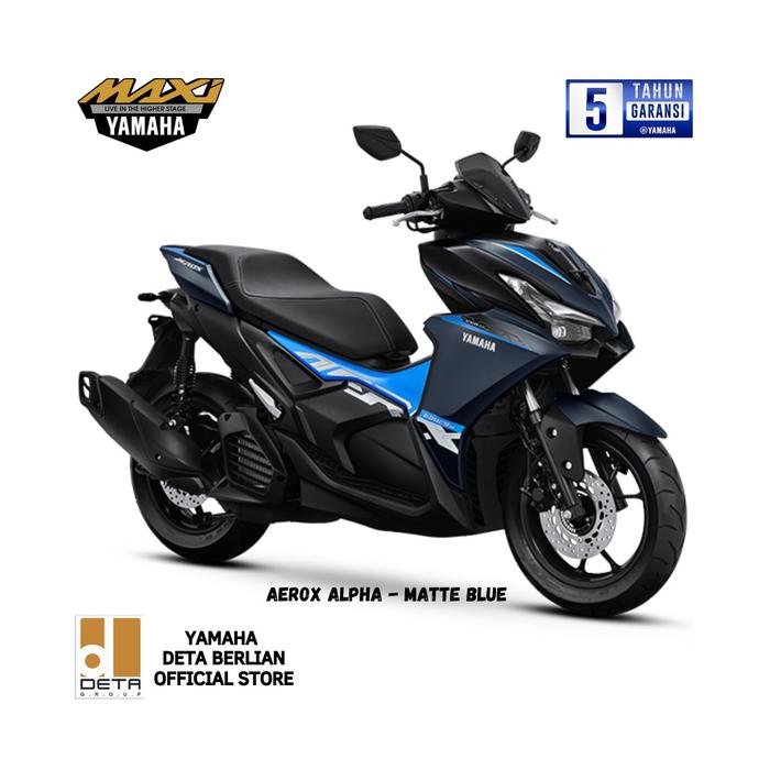 Gambar Yamaha Aerox Alpha Standar 2025 - MATTE BLUE, CIREBON dari YAMAHA DETA BERLIAN undefined Tokopedia