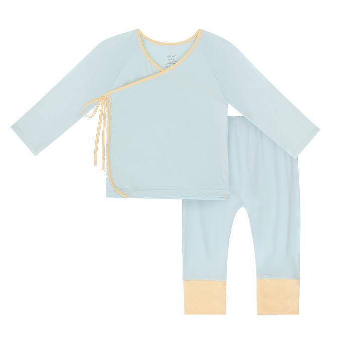 Gambar Awan Kids Baby Kimono - Baju Tidur Piyama Anak Lengan Panjang Tencel - Pastel Blue, 0-3m dari ryanstorezh undefined Tokopedia