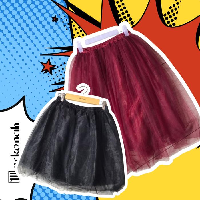 Gambar Rok tutu Markonah Kekinian - Hitam, mini   dari House of Markonah undefined Tokopedia