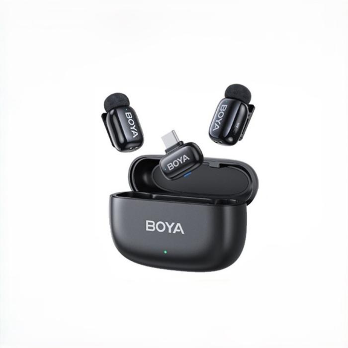Gambar BOYA mini Mikrofon Klip Nirkabel 2.4GHz Ultra-Mini Wireless Microphone dengan Fitur AI Pengubah Suara Port Lightning & USB Tipe C Kompatibel dengan Ponsel Pintar Siaran Langsung Vlog Garansi Resmi - USB-C 14 BLK dari DG PRO KAMERA undefined Tokopedia