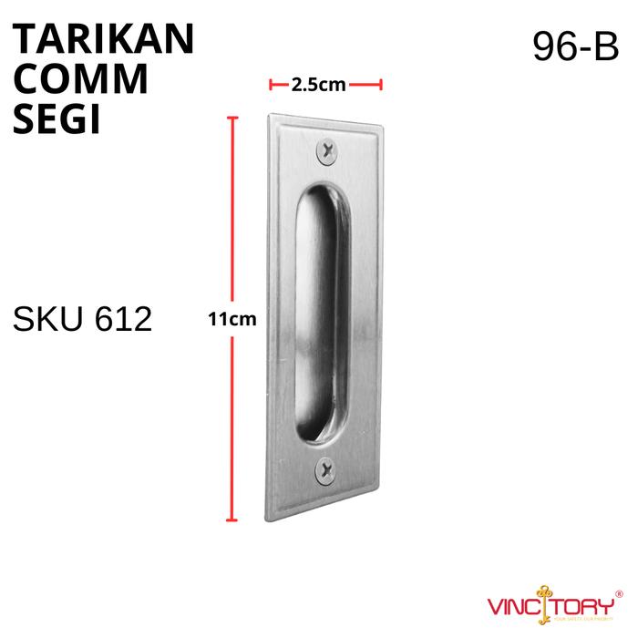 Gambar Tarikan Handle Tanam Pintu Sliding Oval Segi Stainless VINCITORY | Handle Tanam Laci | Handle Tanam Lemari | 612 - 96B dari BUMI PUTERA PERKASA undefined Tokopedia