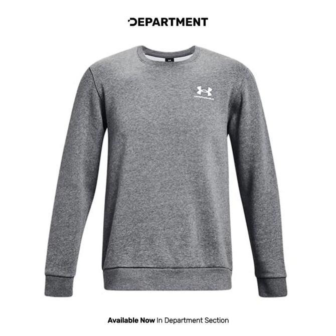 Gambar Sweater Pria Under Armour Essential Fleece Crew 1374250012 Original #Gratisongkir - S dari WASWATERA undefined Tokopedia
