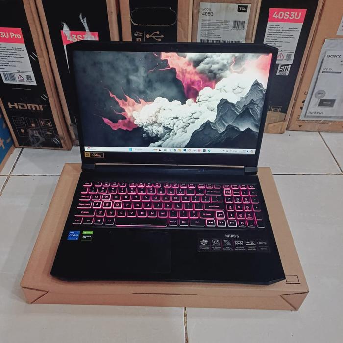 Laptop Super Gaming Acer Nitro An515-56 Intel Core I5-1130h Gen 11th Ram  8512gb Ssd Dualvga Uhd Graphics Nvidia Geforce Gtx 1650 4gb Rgb Gaming 