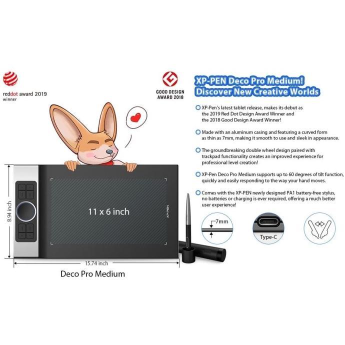 Jual New Xp Pen Deco Pro Medium Support Android Bergaransi