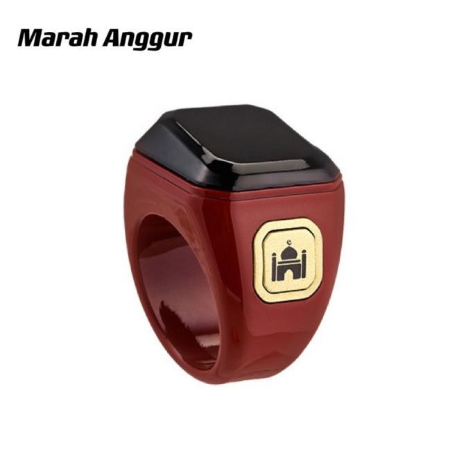Gambar Bstwsh Smart Tasbih Ring Digital Zikr Zikir Ring Cincin Tasbeeh Counter Bluetooth Oled Display Bt5.1 Waterproof Ip68 #Gratisongkir - Merah Anggur, 22 MM dari 3CE OFC undefined Tokopedia