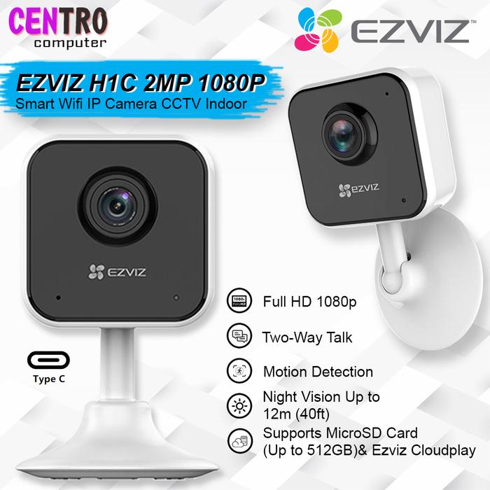 Gambar EZVIZ H1C 2MP 1080P Wide Angle Smart Camera Wifi IP Camera Indoor dari Centro Computer undefined Tokopedia