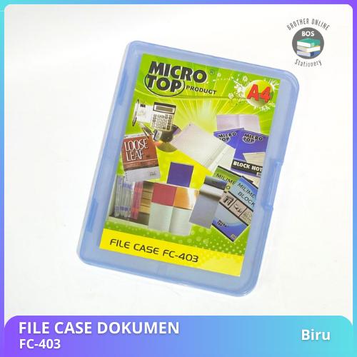 Gambar BOS File Case A4/ Dokumen Case/ Hard Case File/ Map/ Kertas/ Box Case - Biru dari BOS Brother Online Stationery undefined Tokopedia
