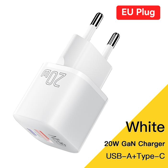 Gambar Essager Camber Kepala Adaptor Charger USB C Fast Charging 20W iPhone - White - 20W dari Essager Official Shop undefined Tokopedia