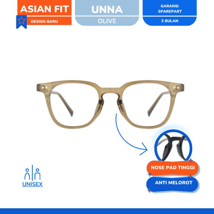 Gambar zonakacamata - Asian Fit Unna Olive - Frame Kacamata - Pria/Wanita - Minus/Silinder/Plus dari zonakacamata_NEW undefined Tokopedia