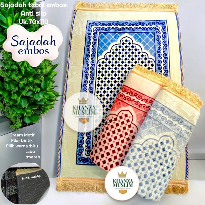 Gambar SAJADAH TEBAL EMPUK ANTI SLIP - Khanz A dari khanza muslim undefined Tokopedia