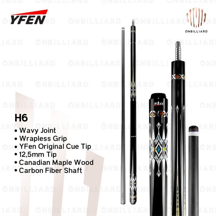 Gambar YFEN H Series H6 H7 H8 H9 Stick Billiard Carbon Cue Stik Biliar Play - H6 dari ONbilliard undefined Tokopedia