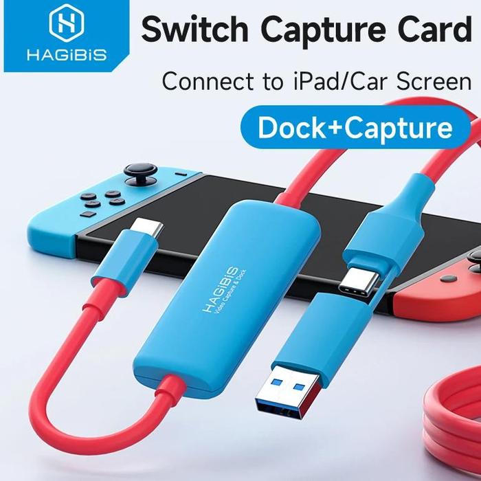 Jual Hagibis Video Capture Card with 100W PD USB C to USB A