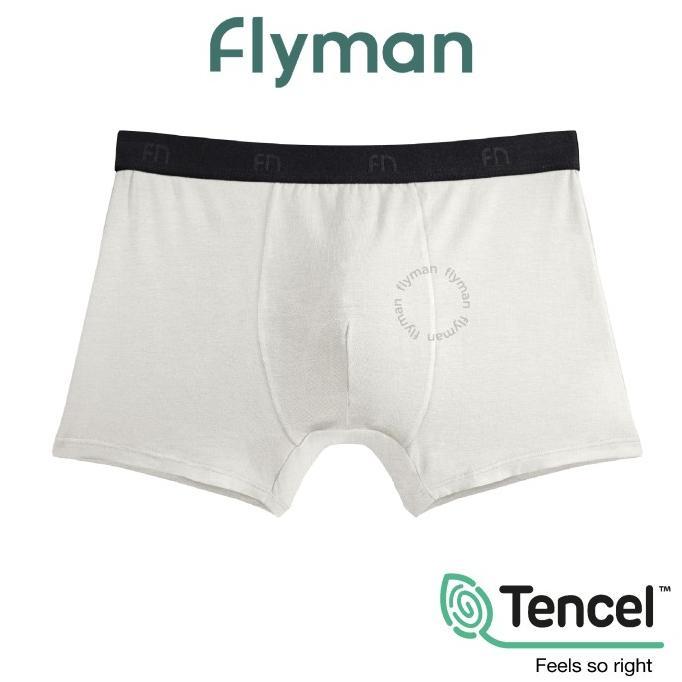 Gambar New Flyman Celana Dalam Tencel Boxer Classic Pria 1Pcs Premium FM 3056 NEW Terlaris - Putih, M dari kelontonganku1 undefined Tokopedia