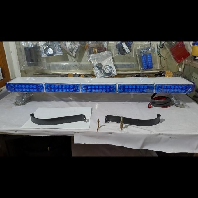 Gambar Lampu Ambulan Ambulance Rotator Light Bar Strobo Sirene Led Patwal - Light Bar BIRU dari udinbolukukus undefined Tokopedia